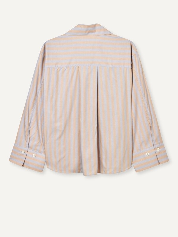 Dusty Blue Stripe Mercy Shirt