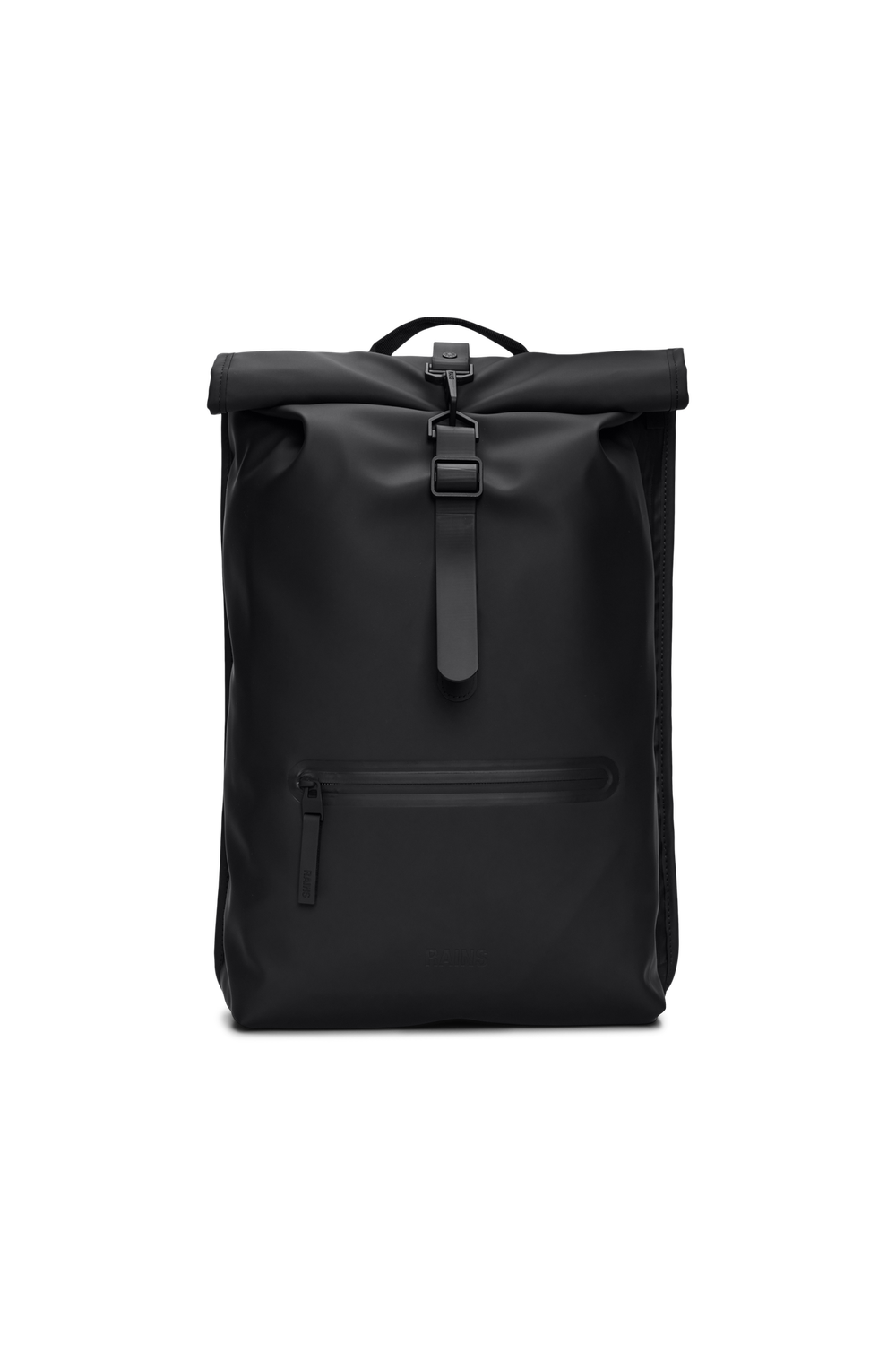 Rolltop Rucksack, Colour: Black