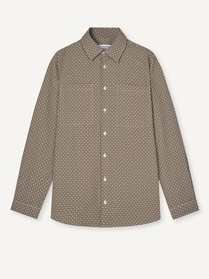 Broken White &amp; Taupe Canyon Shirt