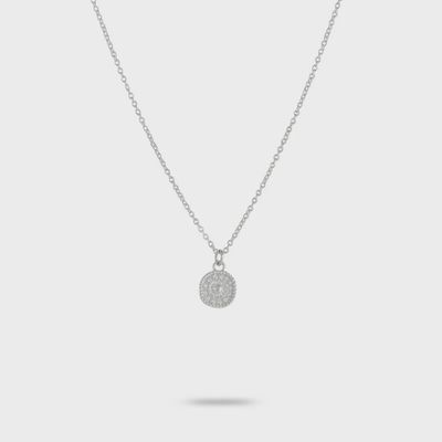 Silver Coin Necklace - 2574