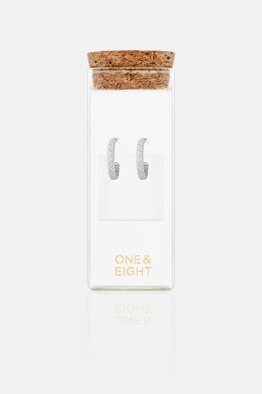 Silver Plait Studs - 2617