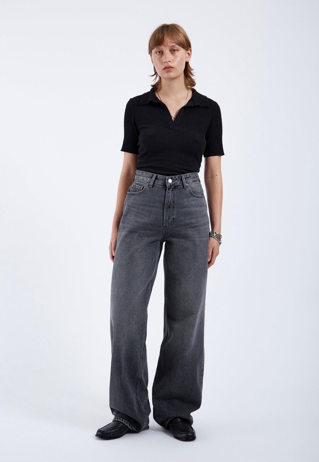Mid-Grey Used Donna Jeans