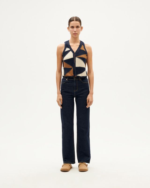 Navy Robbie Knitted Vest