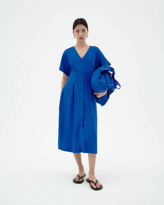 Indigo Hemp Laura Dress