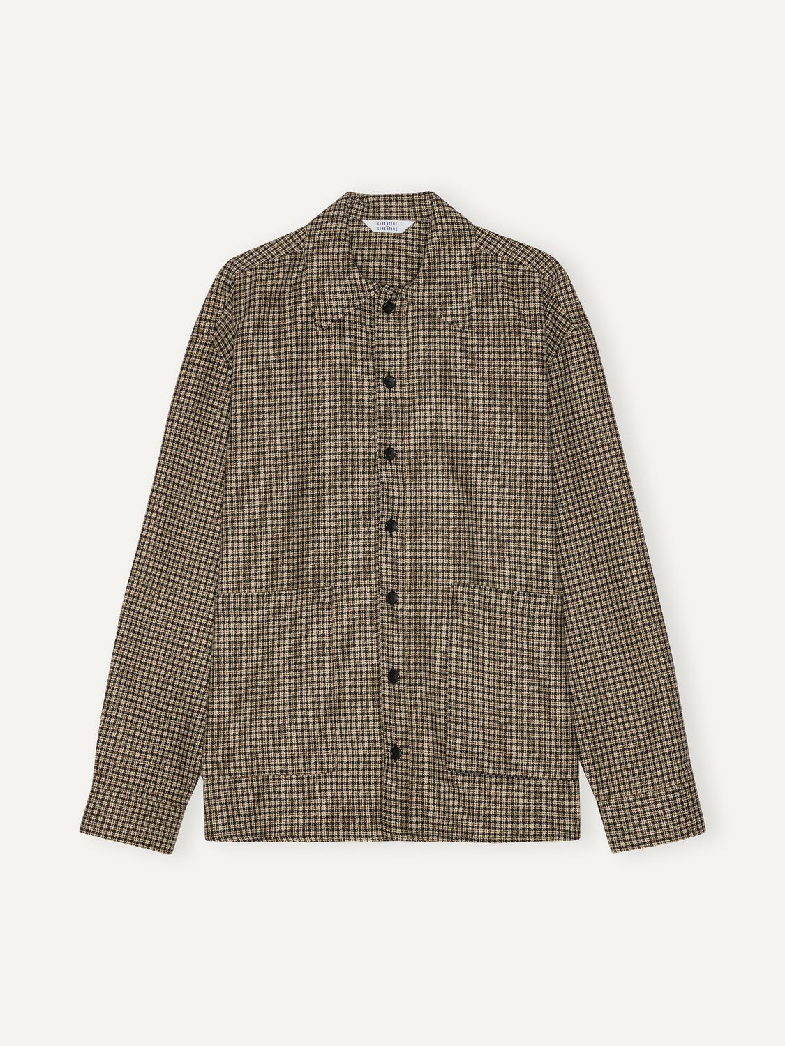 Taupe Check Venture Overshirt