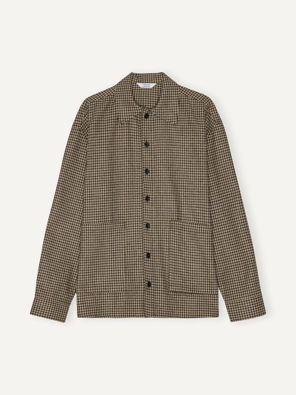 Taupe Check Venture Overshirt