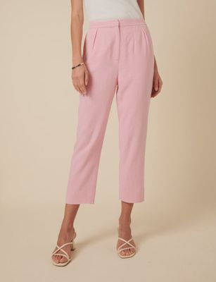 Tapered Cropped Trousers