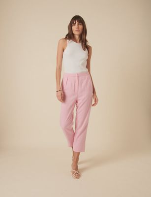 Tapered Cropped Trousers