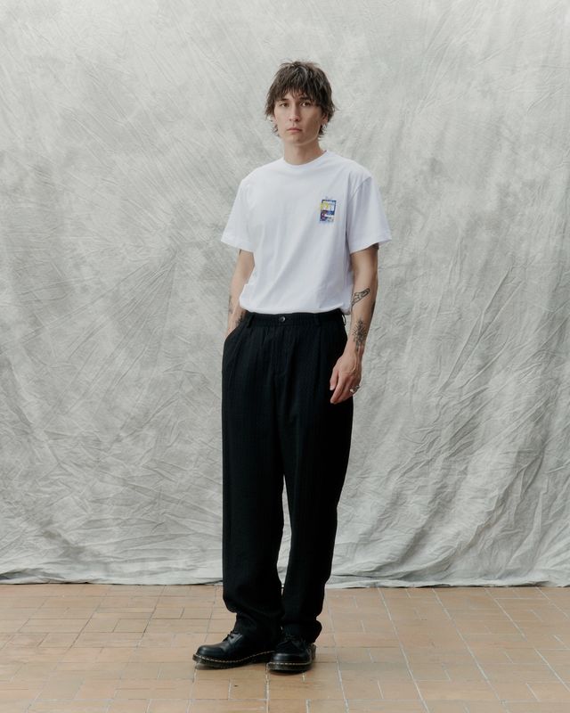 Black Geo Agency Trousers