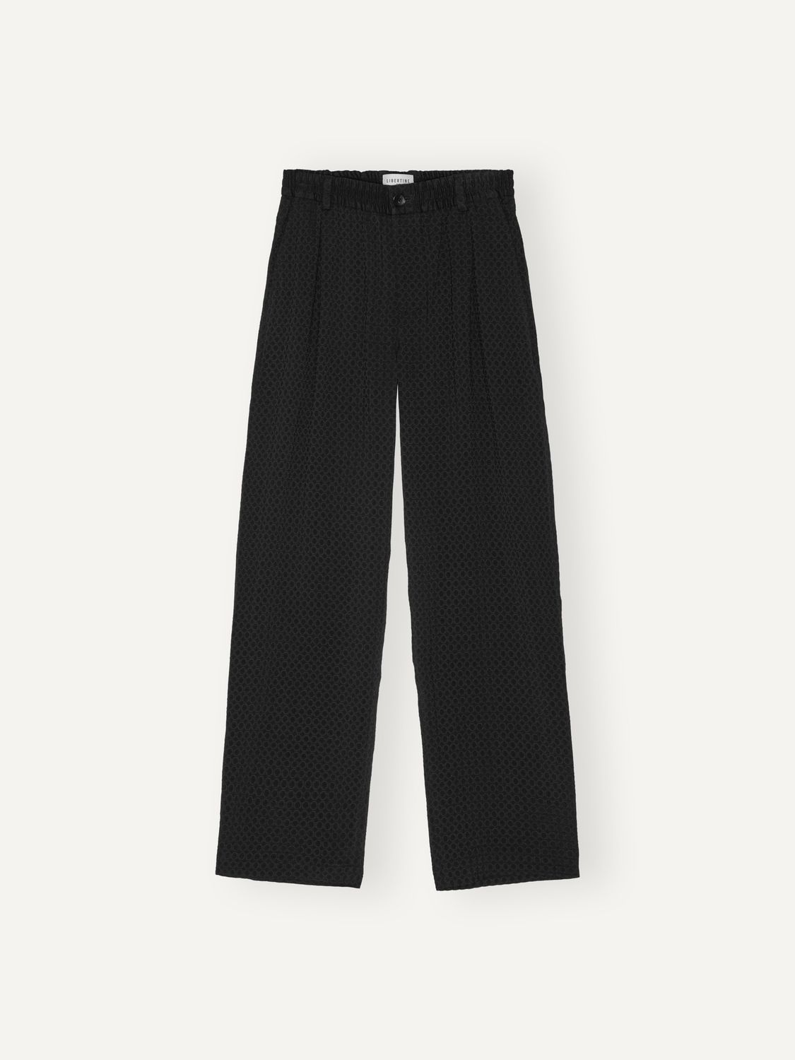 Black Geo Agency Trousers