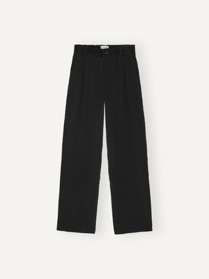 Black Geo Agency Trousers