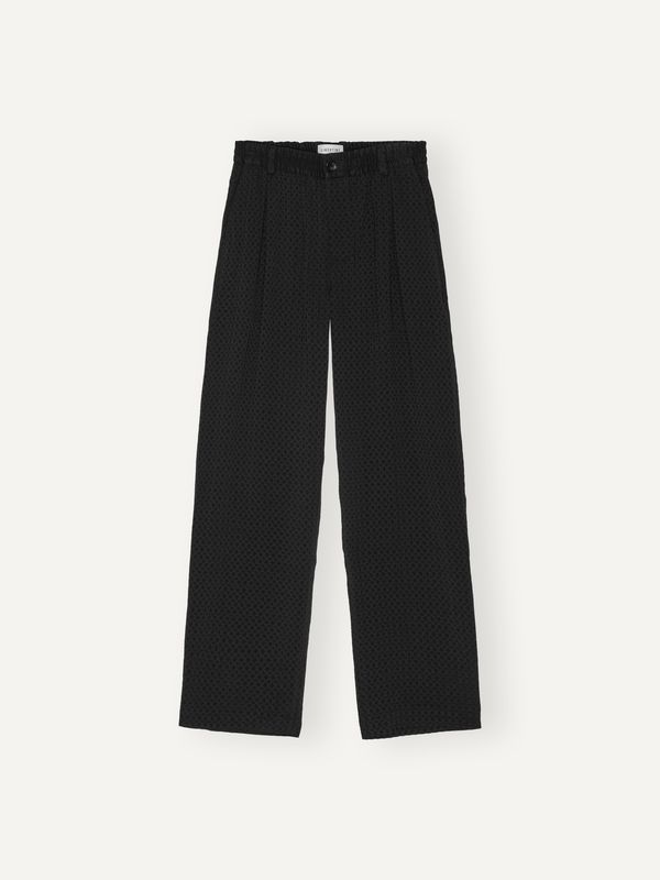 Black Geo Agency Trousers