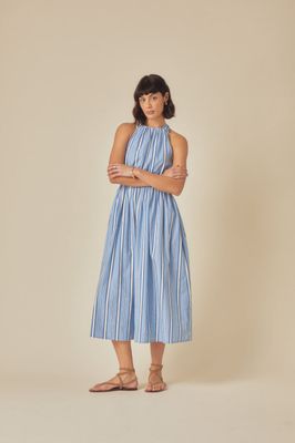 Senna Striped Midi Dress