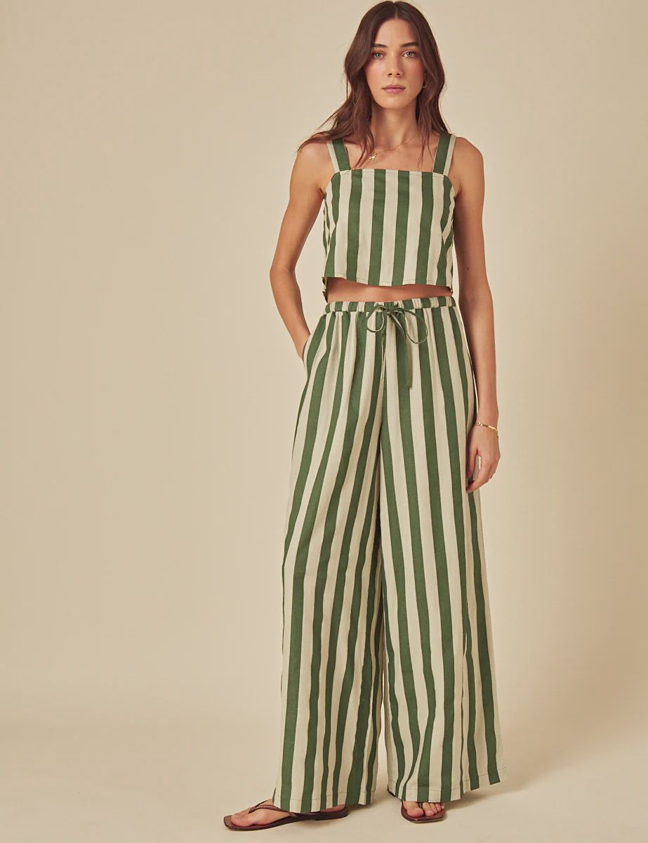 Reese Striped Trousers, Size: 8