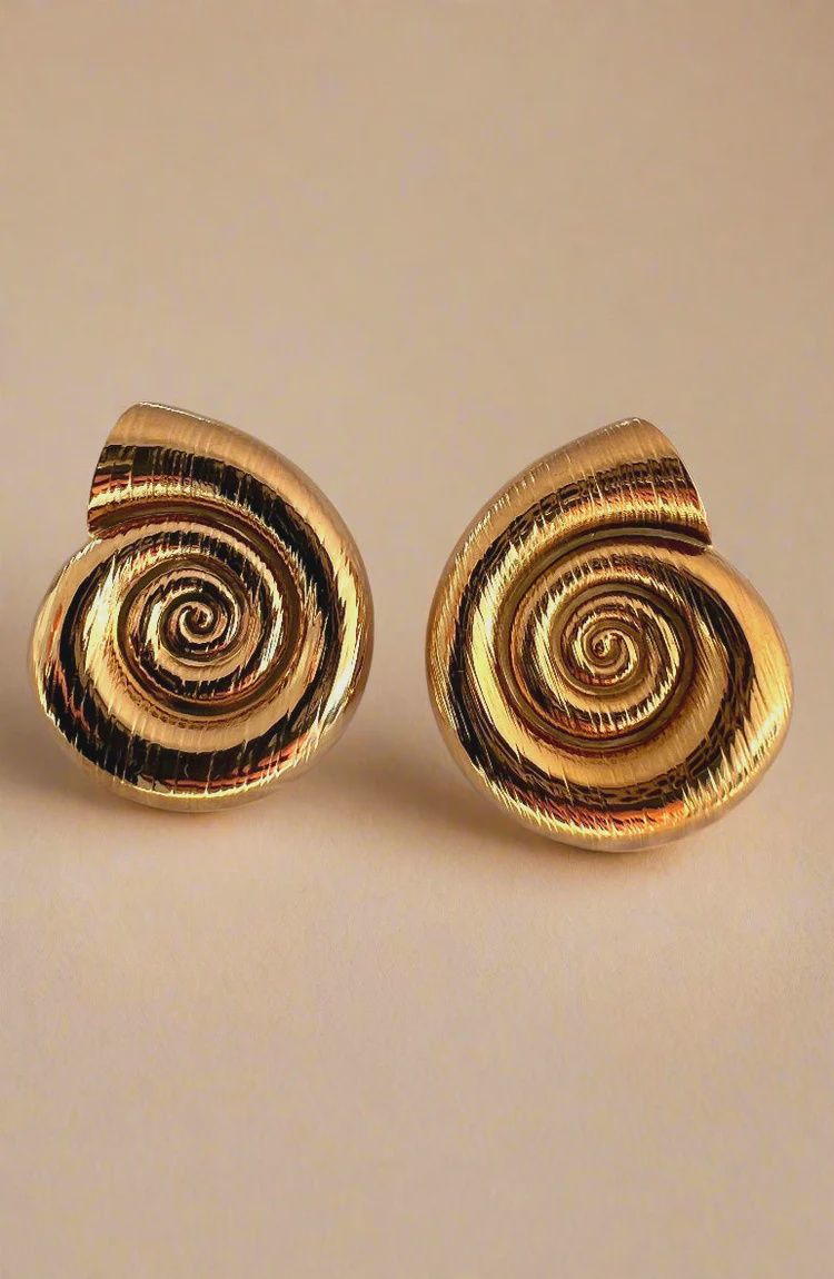 Spiral Shell Earrings