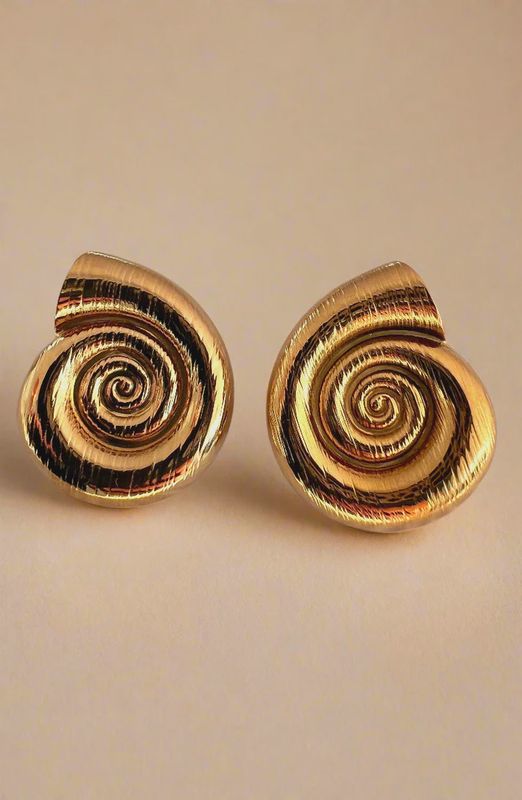 Spiral Shell Earrings