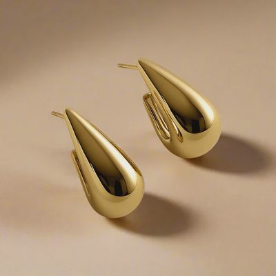 Teardrop Dome Earrings