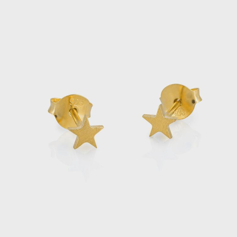 Gold Astral Seed Card Studs - 2665
