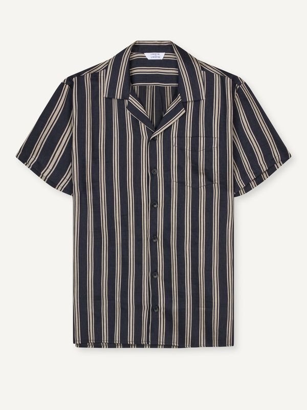 Navy &amp; Dark Sand Cave Shirt