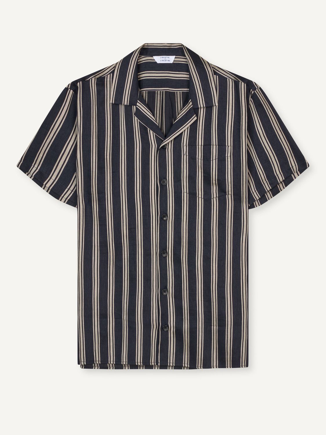 Navy &amp; Dark Sand Cave Shirt, Size: S