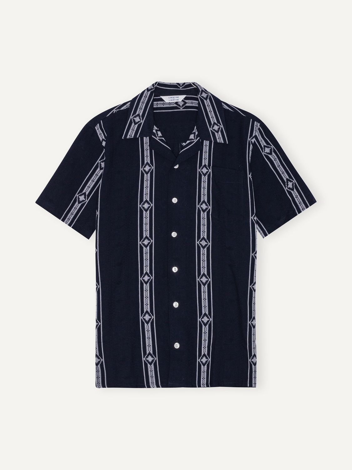 Navy &amp; White Cave Shirt