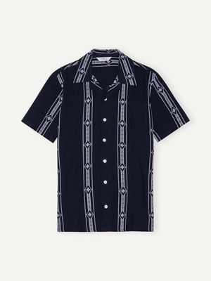 Navy &amp; White Cave Shirt