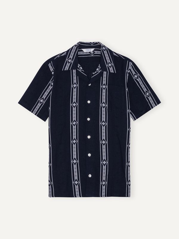 Navy &amp; White Cave Shirt