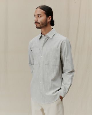 Light Grey Pinstripe Canyon Shirt