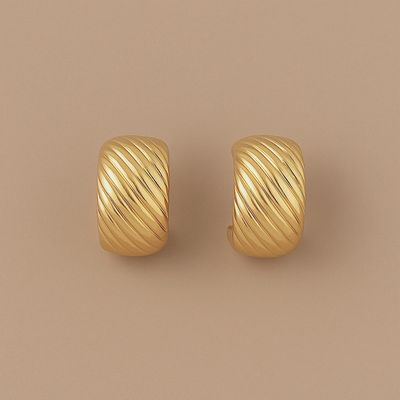 Textured Chunky Hoops