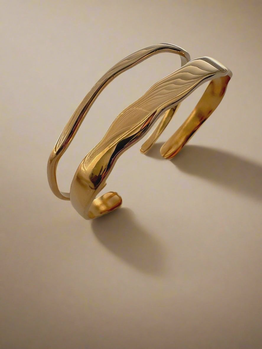 Sculpted Molten Cuffs