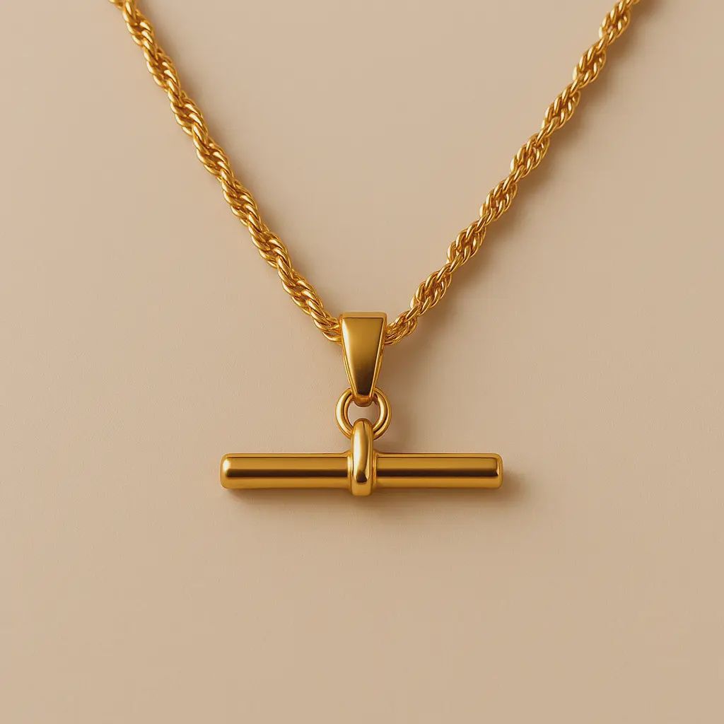 T Bar Rope Necklace