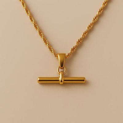 T Bar Rope Necklace