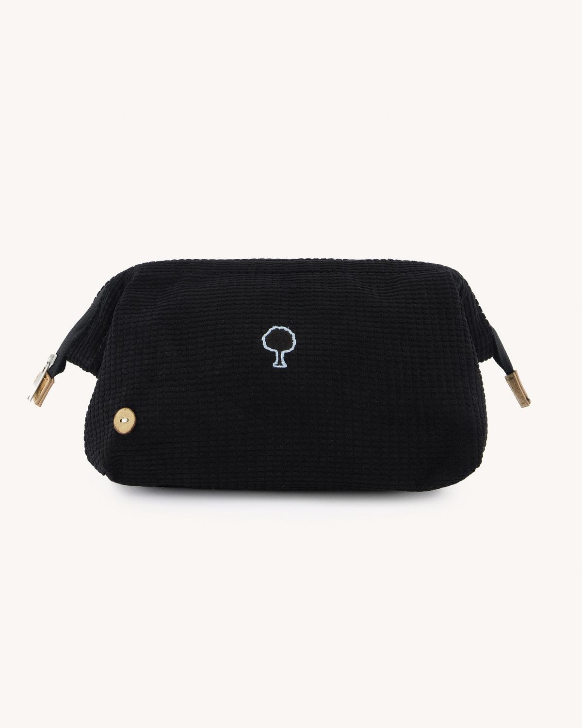 Woven Wash Bag, Colour: Black