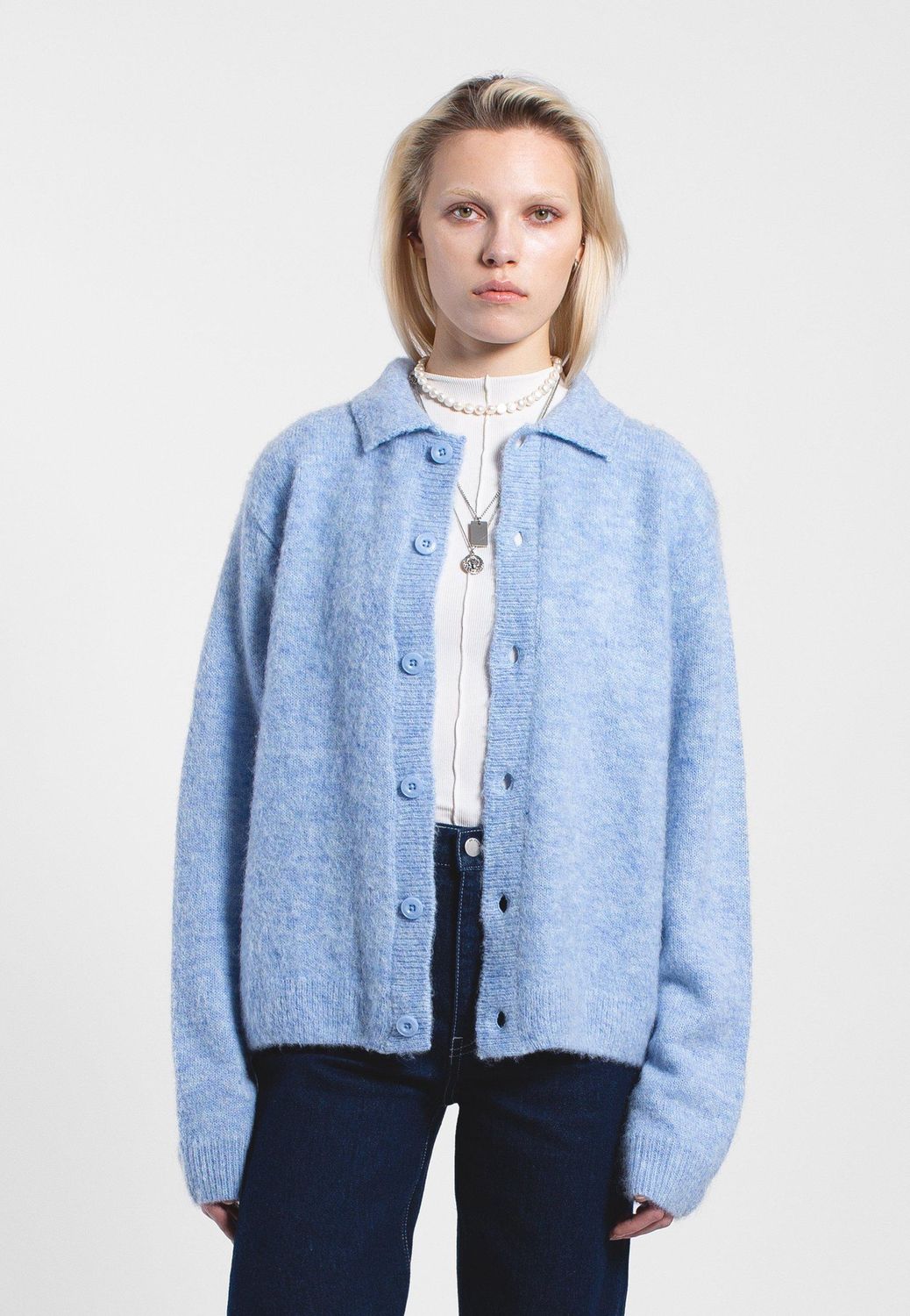 Quillion Knitted Sweater, Colour: Zen Blue, Size: XS