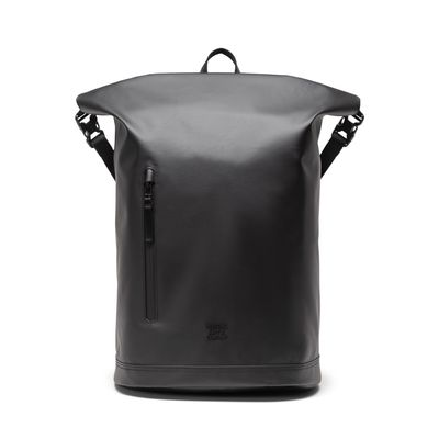 Black Roll Top Backpack