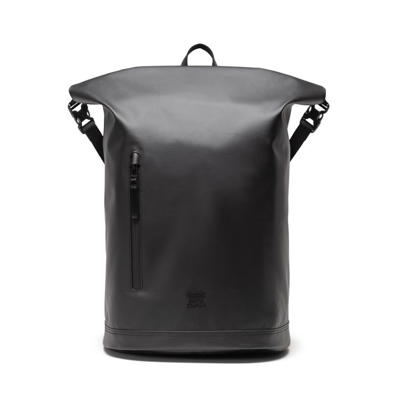 Black Roll Top Backpack
