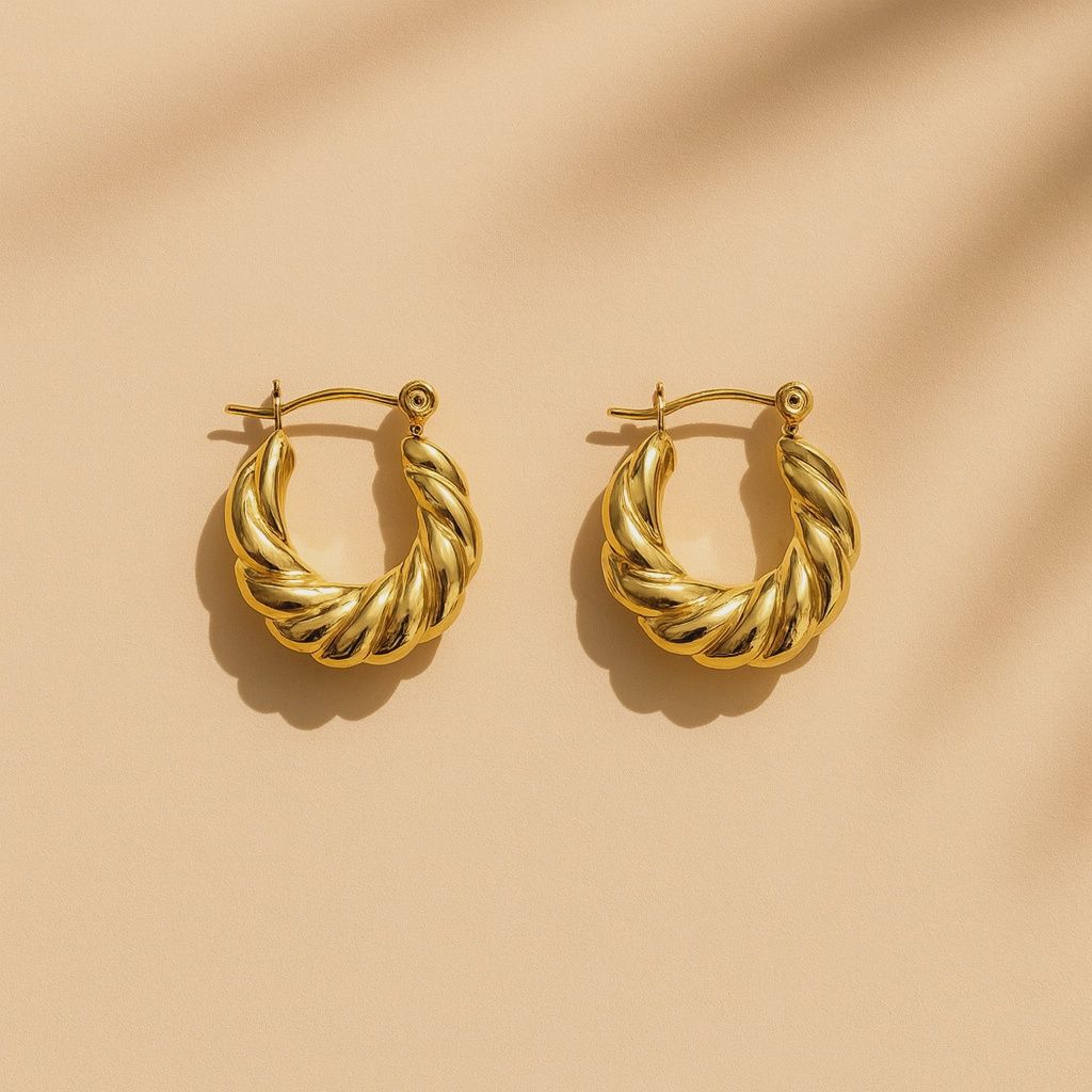 Serena Twist Hoops