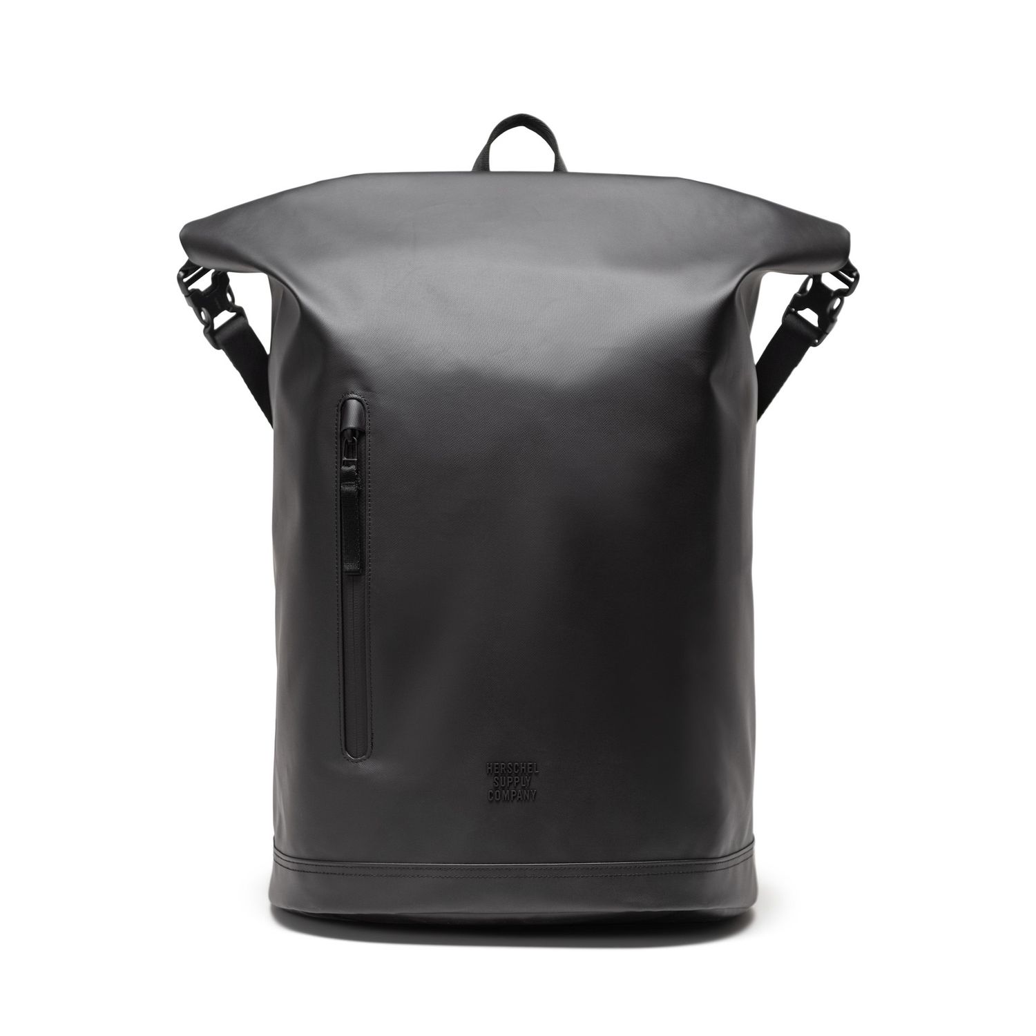 Roll Top Backpack, Colour: Black