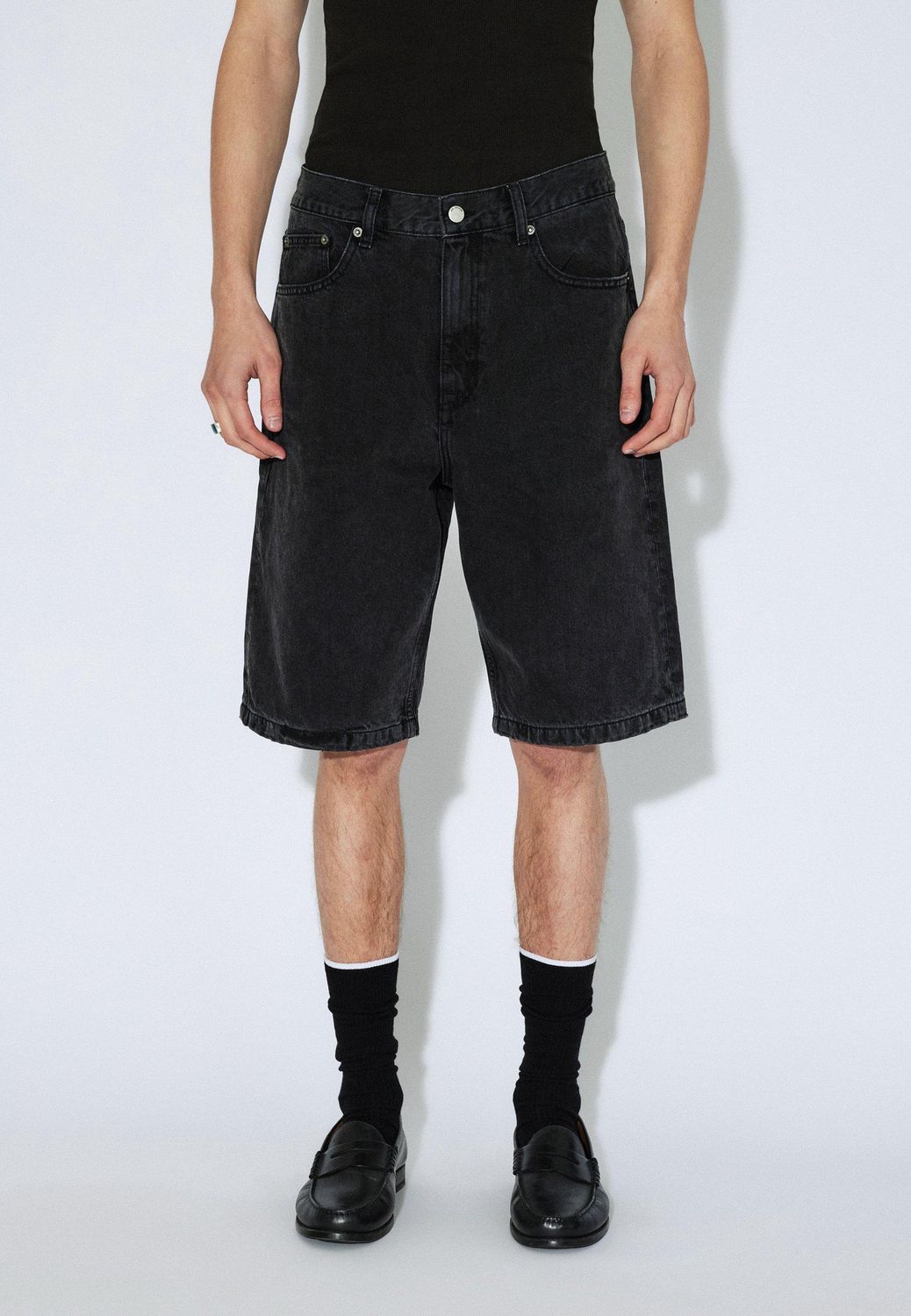 Worn Black Omar Shorts