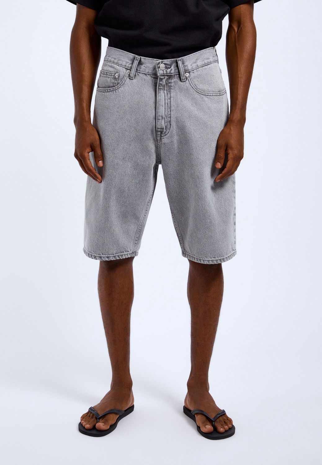 Ash Grey Omar Shorts, Size: 30"