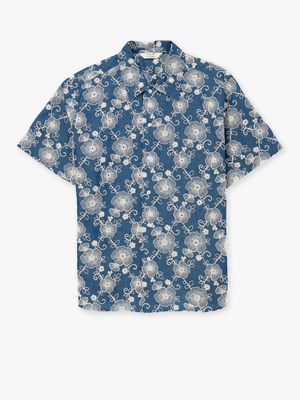 Blue Flower Carbon Shirt