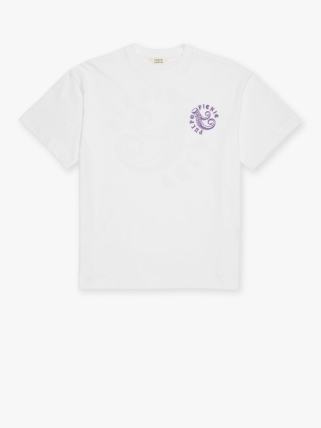 Broke Pulpo Tee, Colour: White, Size: S