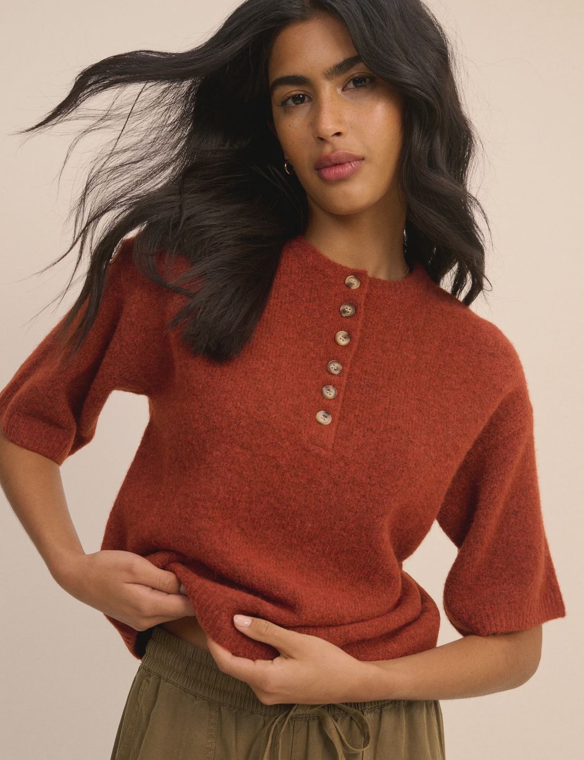 Henley Tee, Size: XS