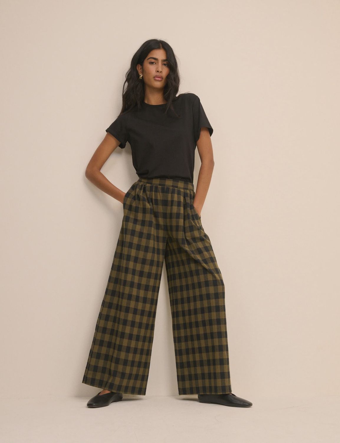 Jerrow Check Trousers, Size: 8