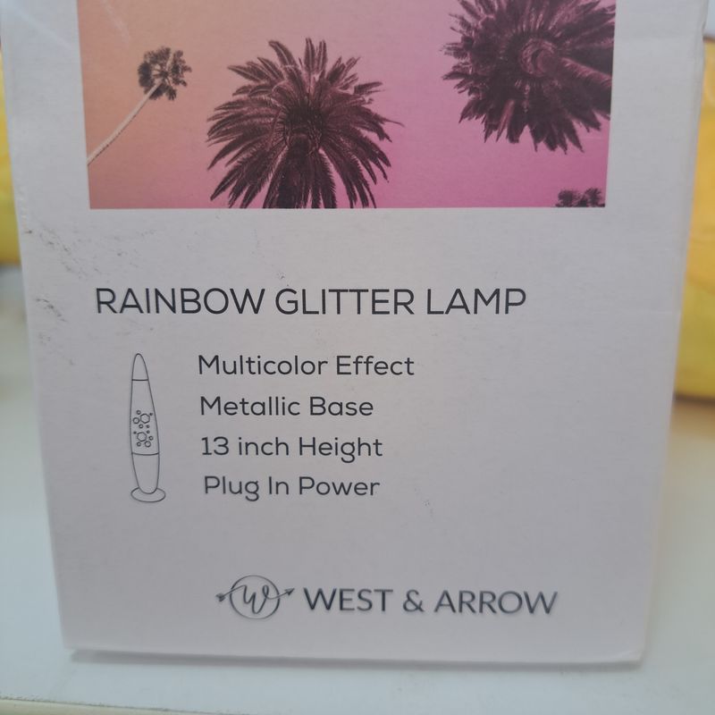 13" Torpedo glitter lamp