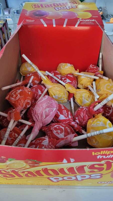 Starburst Lollipops