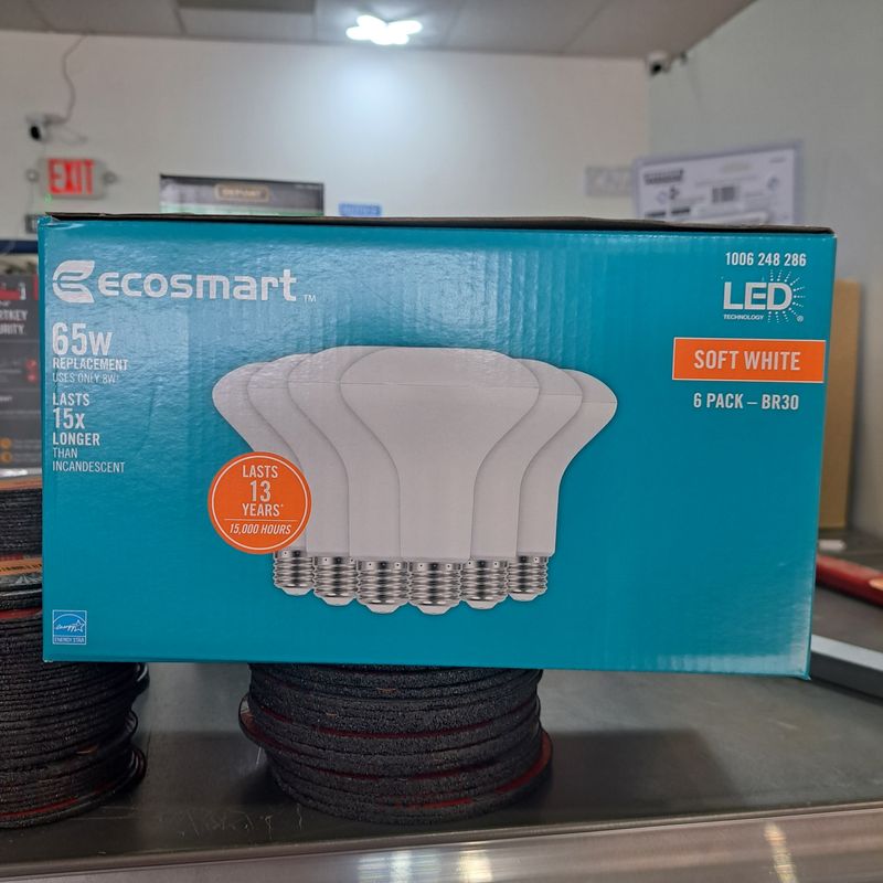 EcoSmart 65W LED BR30 Light Bulbs