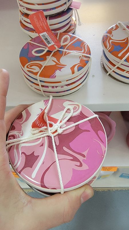 4 pack ceramic coasters opalhouse