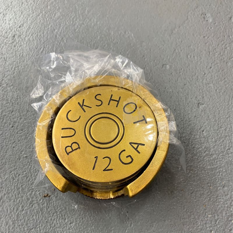 Buck shot 12 ga cup coaster