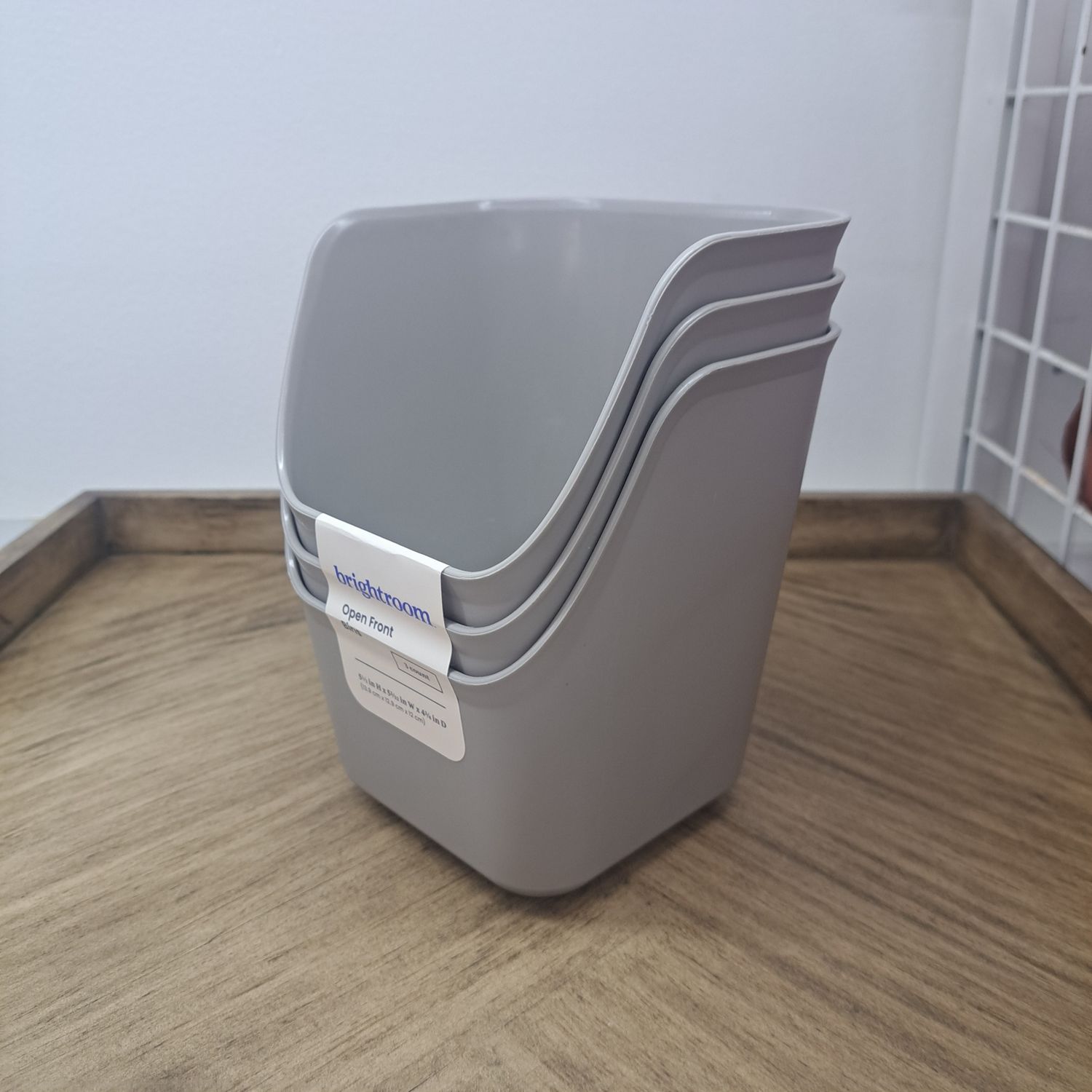 3-Pc. Mini Open Front (Stackable) Storage Bins